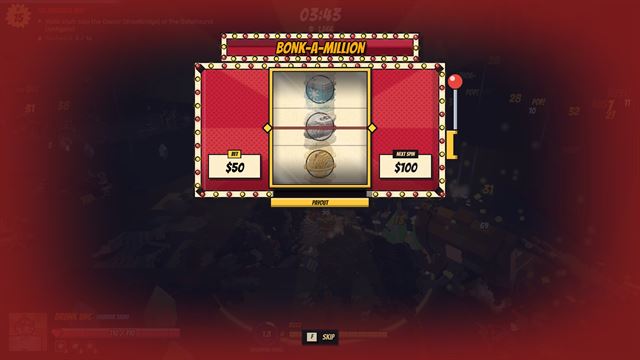 Bonk-a-Million, reels spinning